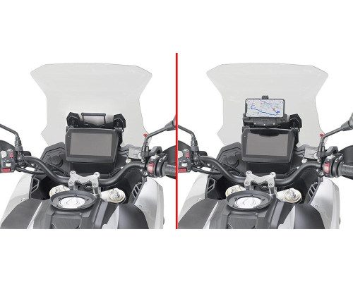 Givi Voge Valico 525 DSX Поперечка для Монтажу GPS/Смартфона Чорний