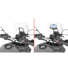 Givi Tracer 9 Поперечка для Монтажу GPS/Смартфона YAMAHA 2021 Чорний