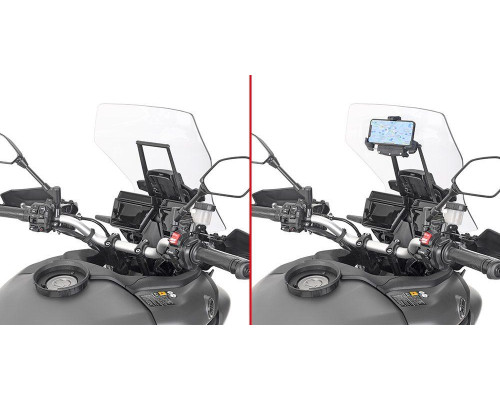 Givi Tracer 9 Поперечка для Монтажу GPS/Смартфона YAMAHA 2021 Чорний