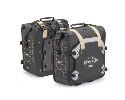 Givi Canyon сумки водонепроникні off-road / enduro 70л кріплення на Стелажі замок Monokey чорний
