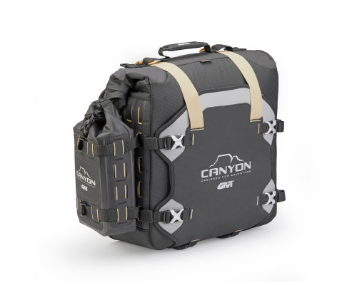 Givi Canyon сумки водонепроникні off-road / enduro 70л кріплення на Стелажі замок Monokey чорний