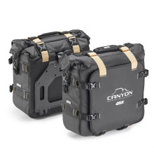 Givi Canyon сумки водонепроникні off-road / enduro 2x25л кріплення на Стелажі з замком типу monokey чорний