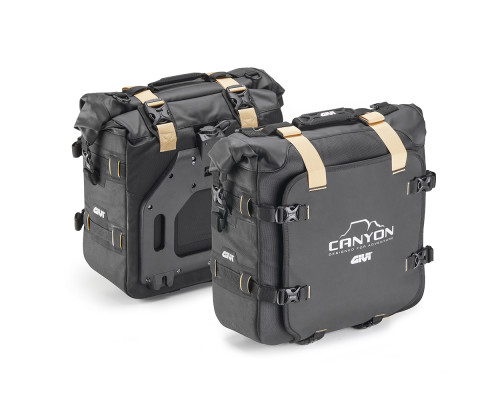 Givi Canyon сумки водонепроникні off-road / enduro 2x25л кріплення на Стелажі з замком типу monokey чорний