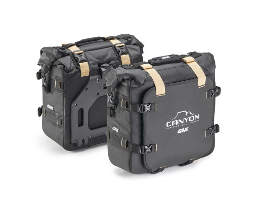 Givi Canyon сумки водонепроникні off-road / enduro 2x25л кріплення на Стелажі з замком типу monokey чорний