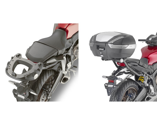 Givi, Стелаж центрального кофра, без плити, для HONDA CB 650 R (2021-2024) / CBR 650 R (2021-2023), чорний