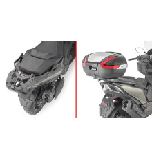 Givi Kymco AK 550 Premium Стійка для центрального кофра Без плити Чорний