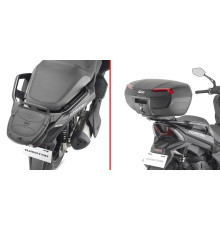 Givi QJ Motor Fort 350 Стійка для центрального кофра Без плити Чорний