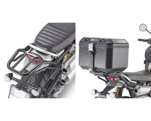 Givi Стелаж для центрального кофра без плити Triumph Scrambler 1200 2019-2022 чорний