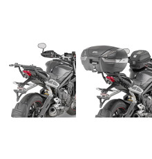Givi, Стелаж для центрального кофра, без плити, для Triumph Street Triple 765, 2017-2018, чорний