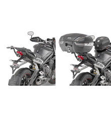 Givi, Стелаж для центрального кофра, без плити, для Triumph Street Triple 765, 2017-2018, чорний