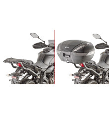Givi, Стелаж для центрального кофра, без плити, YAMAHA MT-07, 2018-2022, чорний