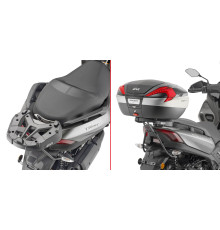 Givi, Стелаж для центрального кофра, без плити, YAMAHA X-Max 125/TriciЗАДНІ300/X-Max 300 (2017-2020), чорний