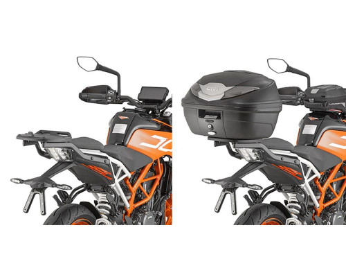 Givi Duke 125-390 (17-18) Стелаж для центрального кофра без плити чорний