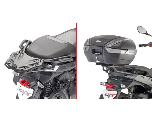 Givi BMW C 400 X (19-24) Стелаж для центрального кофра без плити чорний
