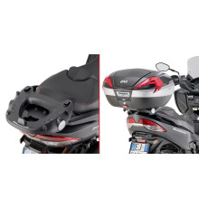 Givi, Стелаж для центрального кофра, для Suzuki Burgman 400, 2006-2017, чорний