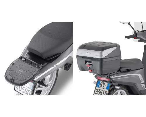 Givi NGS1-NGS2-NGS3 Стійка для центрального кофра Monolock Без плити Чорний