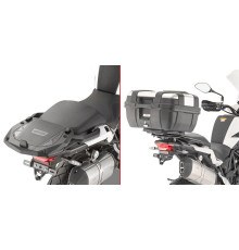 Givi TRK502 X Стійка для центрального кофра Monolock (без плити) Чорний
