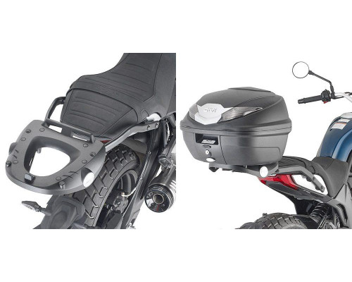 Givi, Стелаж kufra центрального Monolock, для CFMoto 700 CL-X, 2021-2022, чорний