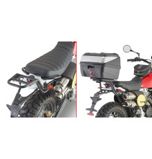 Givi Стелаж kufra центрального Monolock Fantic Caballero Scrambler 125-250-500 2018-2022 Чорний