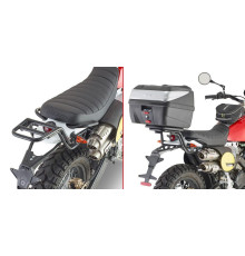 Givi Стелаж kufra центрального Monolock Fantic Caballero Scrambler 125-250-500 2018-2022 Чорний