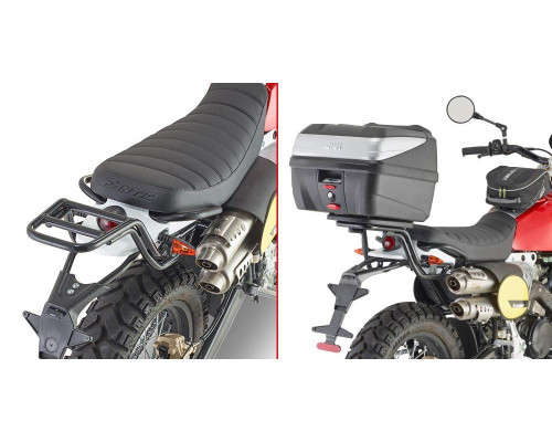 Givi Стелаж kufra центрального Monolock Fantic Caballero Scrambler 125-250-500 2018-2022 Чорний