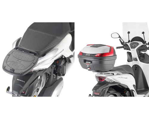 Givi, Стелаж kufra центрального Monolock, для HONDA SH Mode 125 (13-15), без плити, чорний
