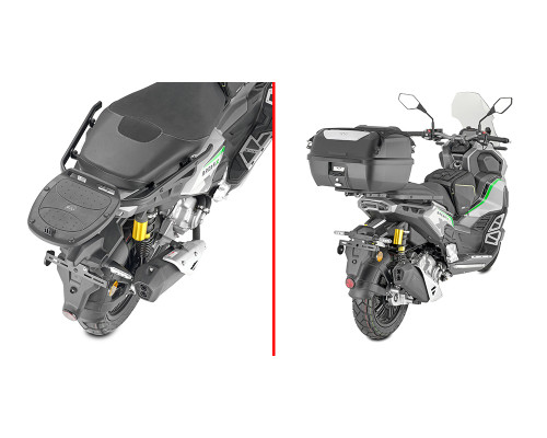 Givi KL Brera X 125-300 Стійка для центрального кофра Monolock Без плити Чорний