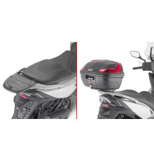Givi, Стелаж kufra центрального Monolock, для Kymco AgiliЗАДНІ300 R16, 2019-2020, чорний