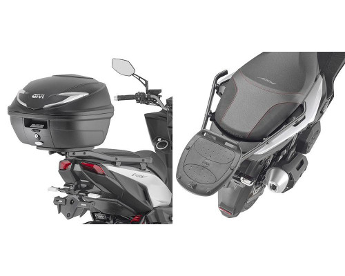 Givi KRV 200 Стелаж для центрального кофра Monolock Без плити 2023 Чорний