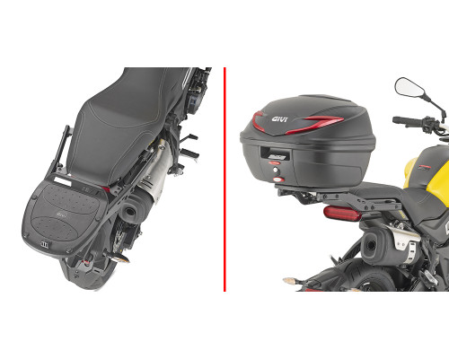 Givi Voge 350AC (23-24) Стійка для центрального кофра Monolock Без плити Чорний