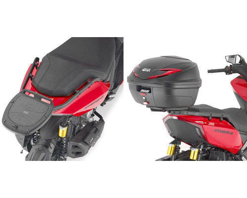Givi Storm R 125 Стелаж для центрального кофра Monolock Без плити Чорний