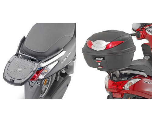 Givi Стелаж для центрального кофра Monolock без плити YAMAHA D’elight 125 2017-2018 чорний