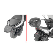 Givi, Стелаж kufra центрального Monolock, для Zontes 350 D, без плити, чорний