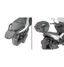 Givi, Стелаж kufra центрального Monolock, для Zontes 350 D, без плити, чорний