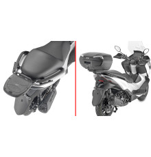 Givi Zontes 350E Стійка для центрального кофра Monolock Без плити Чорний