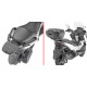 Givi Zontes 350E Стійка для центрального кофра Monolock Без плити Чорний