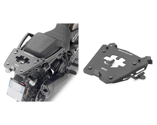 Givi Стелаж центрального кофра з алюмінієвою пластиною Monokey для Harley Davidson Pan America 1250 (21-23) чорний