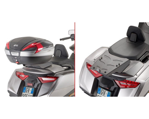 Givi GL1800 Gold Wing 2018-2022 Стелаж для центрального кофра з алюмінієвою пластиною Monokey чорний