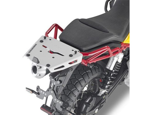 Givi V85 TT Стійка для центрального кофра з алюмінієвою пластиною Monokey для Moto Guzzi 2019 Чорний