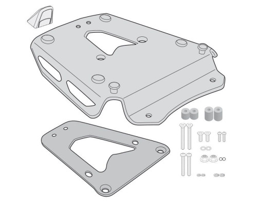 Givi Стелаж kufra центрального z aluminiow? p?yt? monokey - triumh tiger 1200 / gt explorer (22)