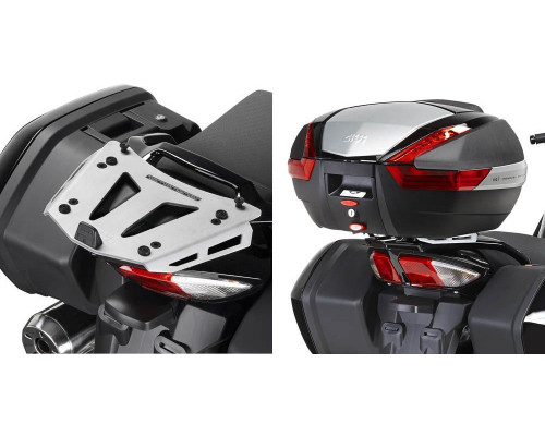 Givi, Стелаж kufra центрального, алюмінієва плита Monokey, YAMAHA FJR 1300 (06-12), чорний