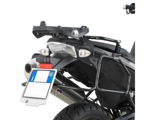 Givi, Стелаж для центрального кофра з монокей пластиною, для BMW F 650 GS / F 800 GS (08-11), чорний