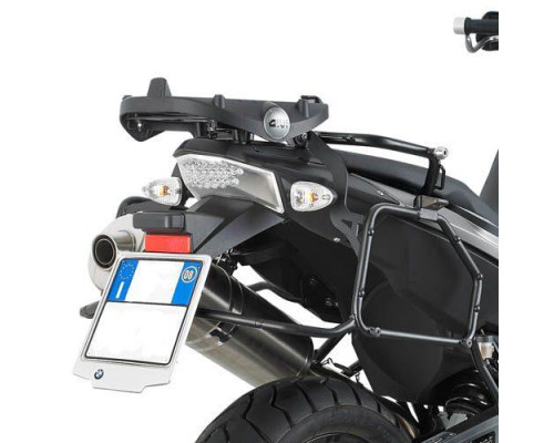 Givi, Стелаж для центрального кофра з монокей пластиною, для BMW F 650 GS / F 800 GS (08-11), чорний