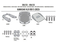 Givi, Стелаж kufra центрального, p?yta Monokey, для Kawasaki KLR 650 S, 2023, чорний