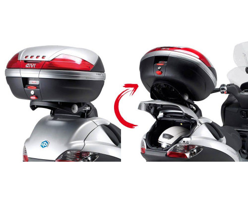 Givi MP3 Стійка для центрального кофра з пластиною Monokey Чорний