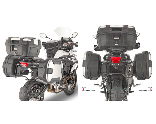 Givi TRK502 X Стійка для бокових кофрів Monokey Чорний
