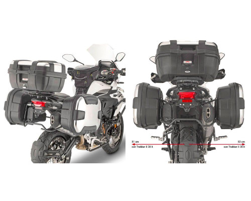 Givi TRK502 X Стійка для бокових кофрів Monokey Чорний