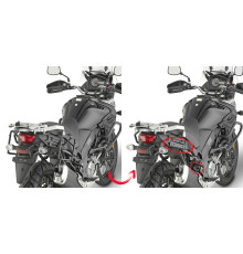 Givi DL 650 V-Strom Монокей бокові кофри Стелаж для мотоцикла Suzuki 2017-2021 чорний
