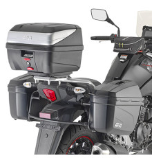 Givi V-Strom 250 Бічні Кофри Monokey Стелаж Сумісність Suzuki 2017-2018 Чорний