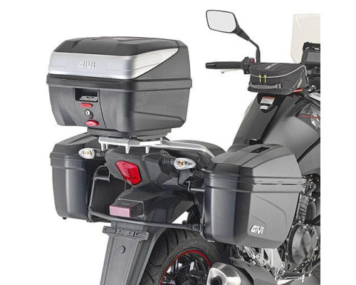 Givi V-Strom 250 Бічні Кофри Monokey Стелаж Сумісність Suzuki 2017-2018 Чорний
